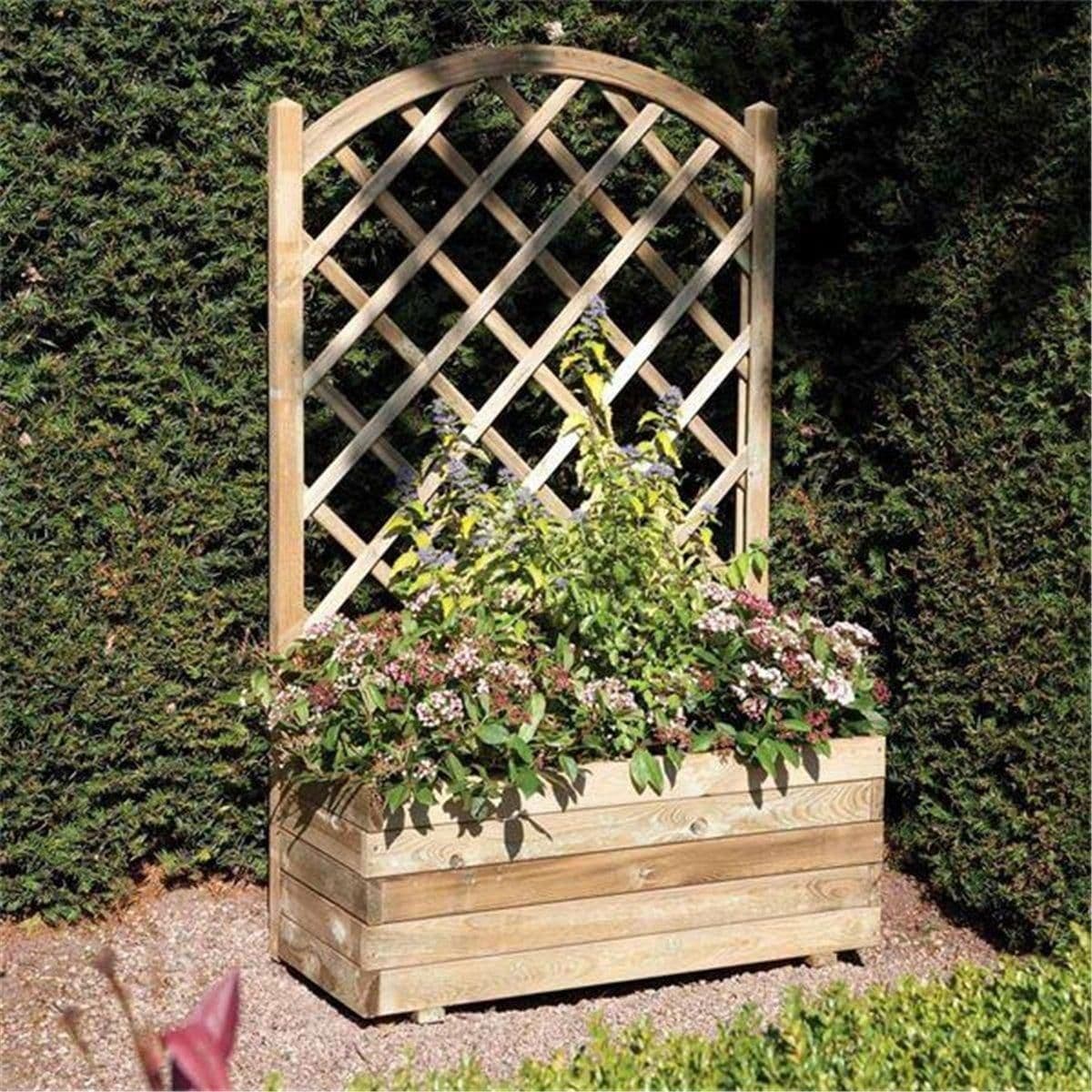 Deluxe Rectangular Planter Lattice