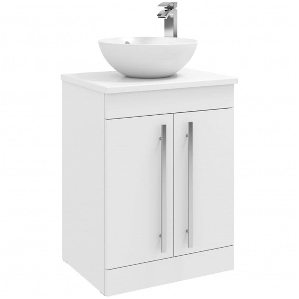 Bathroom 2 Door Standing Unit Counter Top Basin60cm Wide