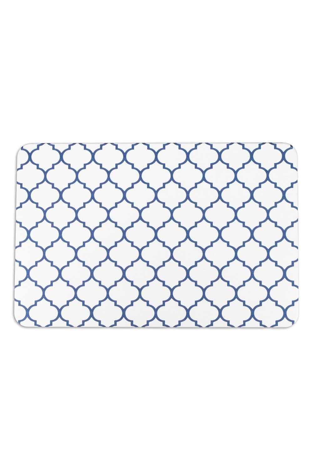 Blue Trellis Stone Non Slip Bath Mat