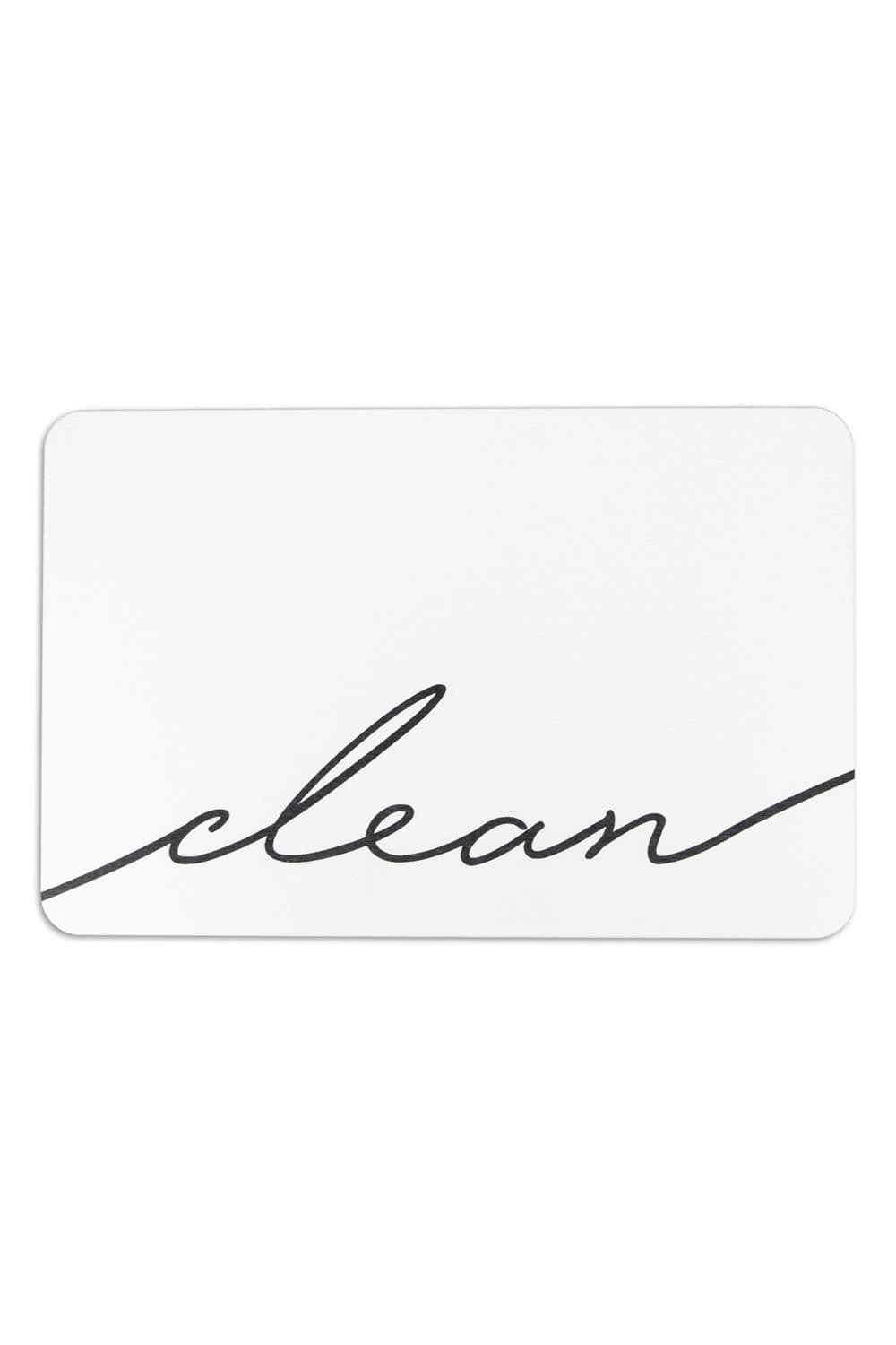 Clean Scribble Stone Non Slip Bath Mat