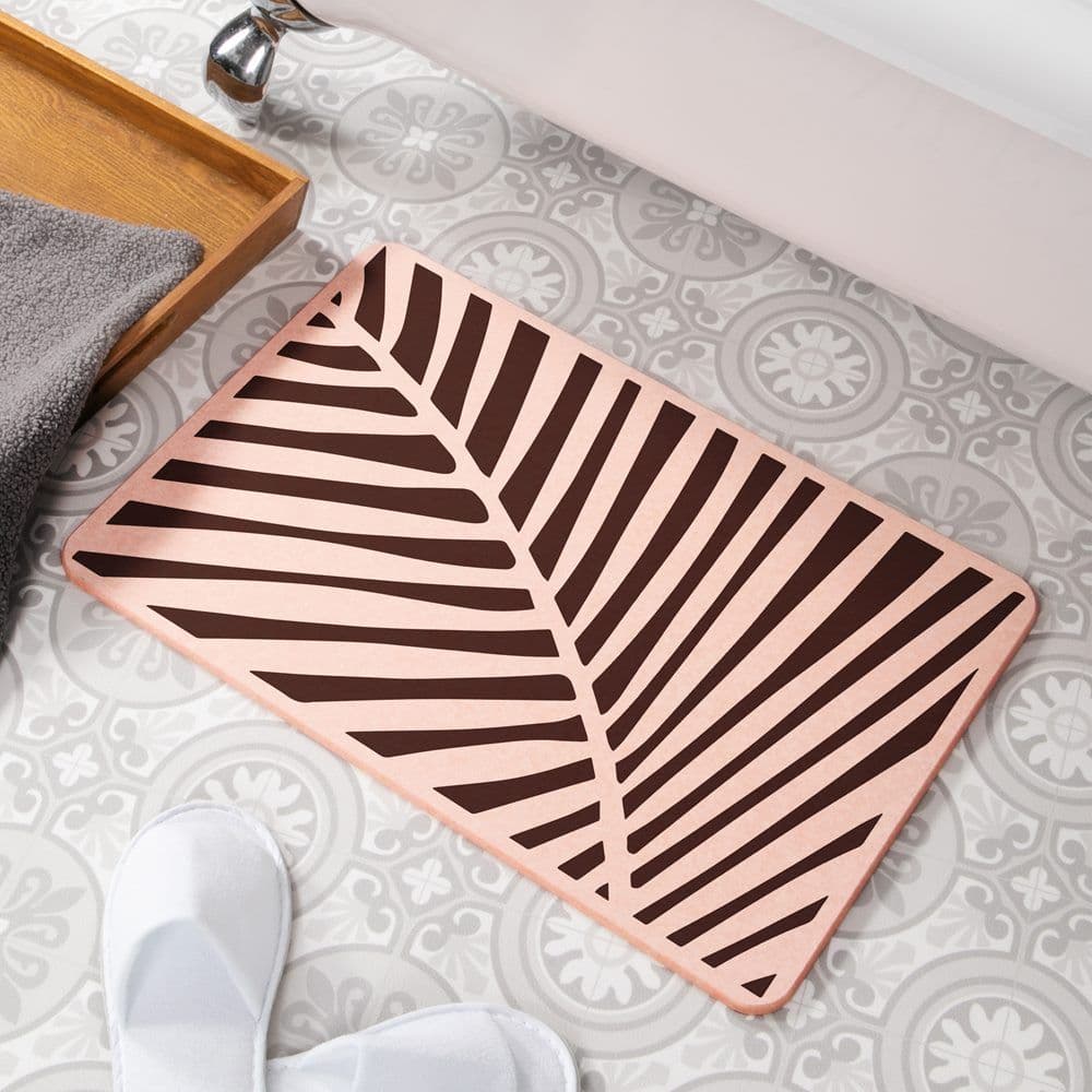 Palm Stone Non Slip Bath Mat
