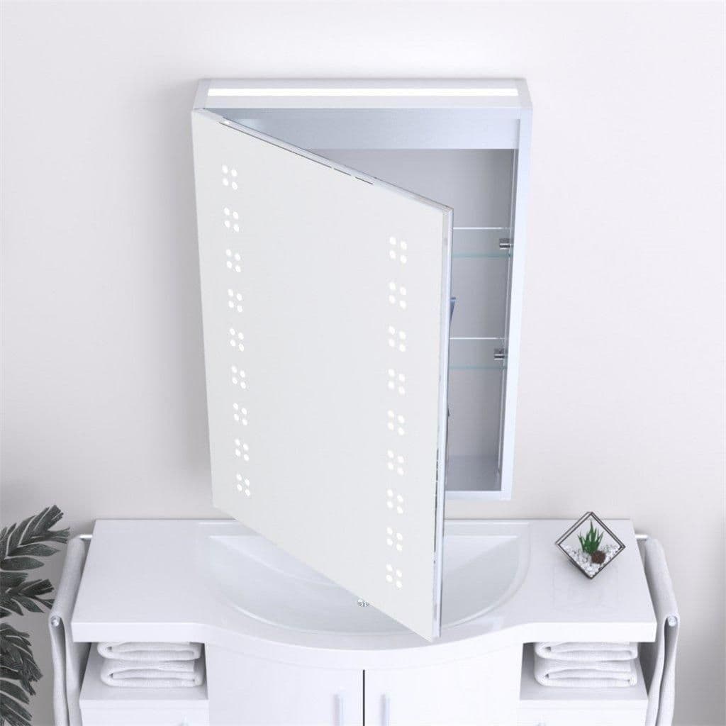 70cm Rectangular LED Bathroom Mirror Cabinet