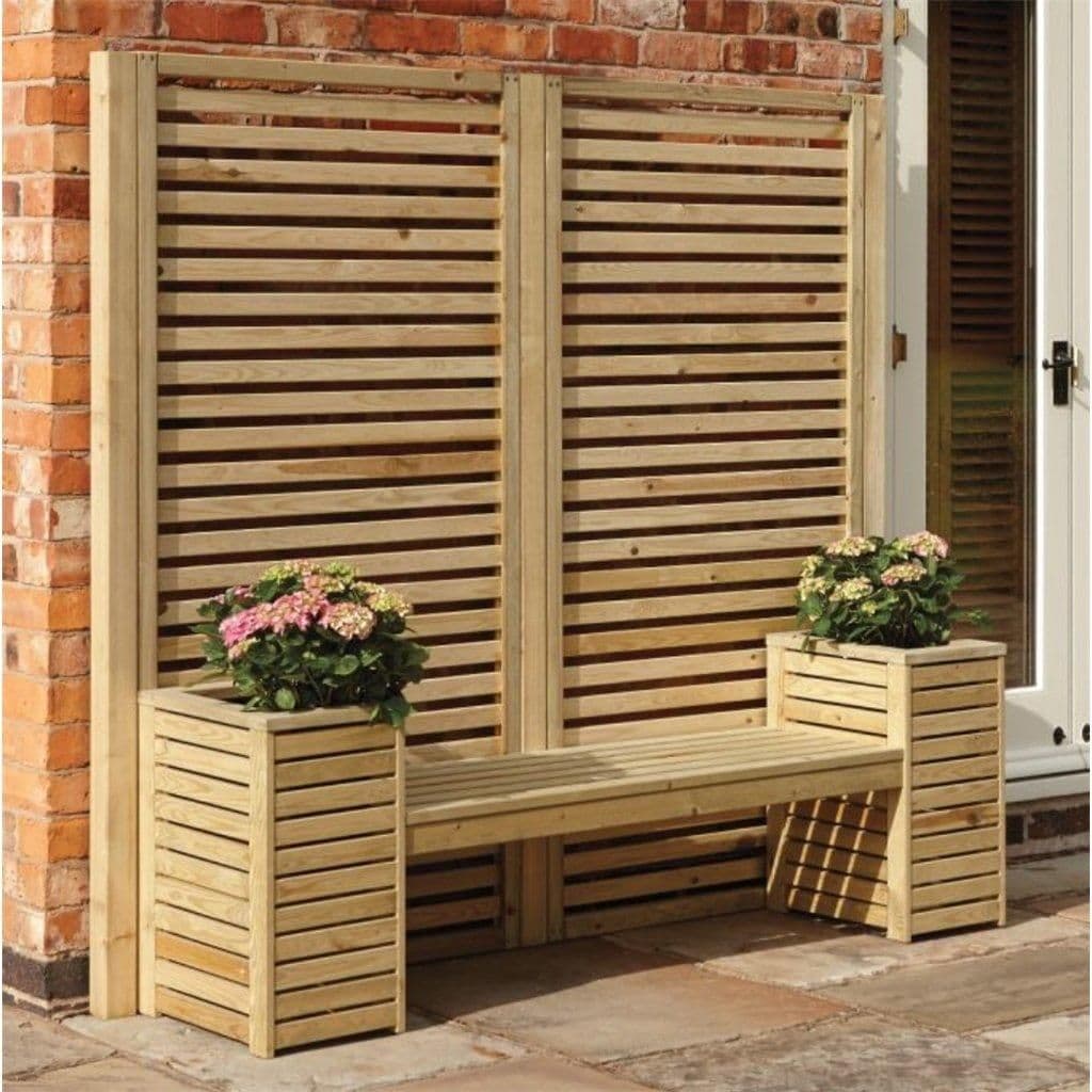 Pressure Treated Horizontal Screen Seat Set