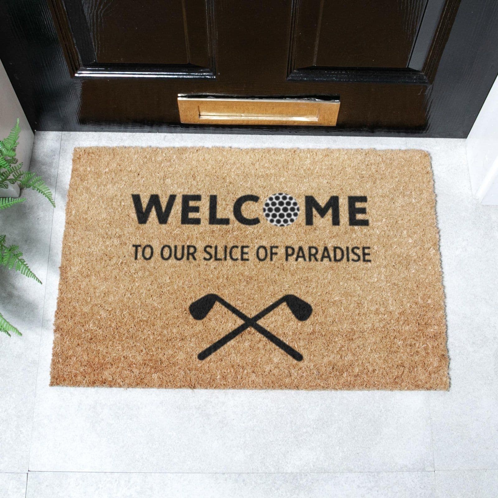 Welcome To Our Slice Paradise Doormat