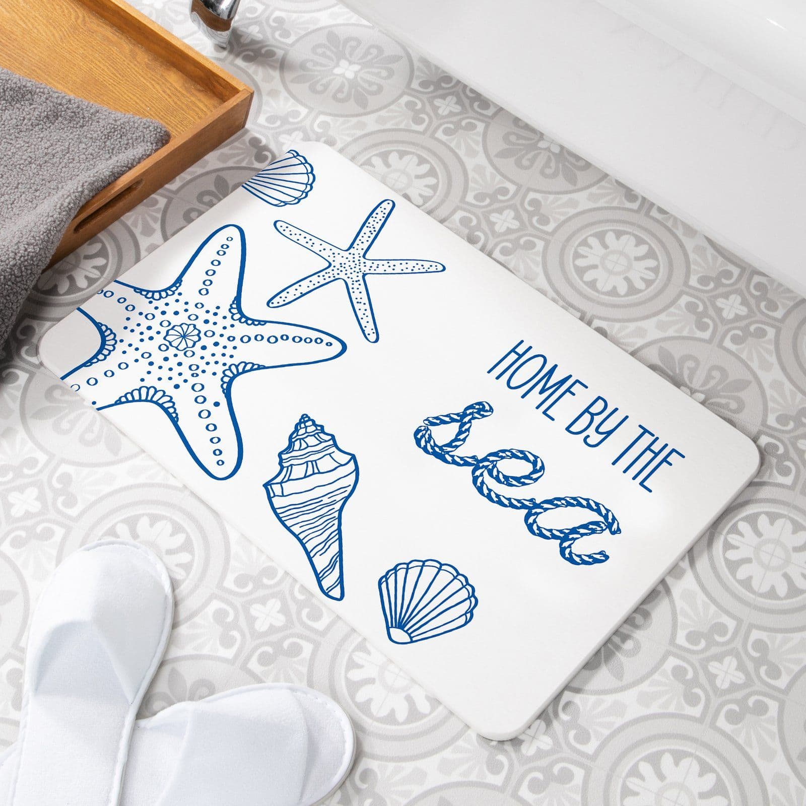Home Sea Non Slip Stone Bath Mat