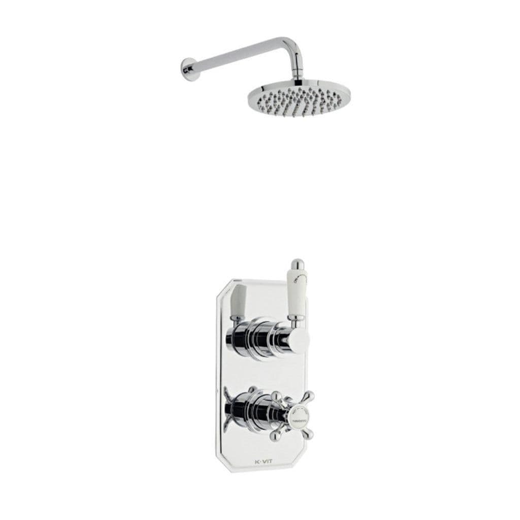 Chrome Concealed Mixer Shower Fixed Overhead Drencher