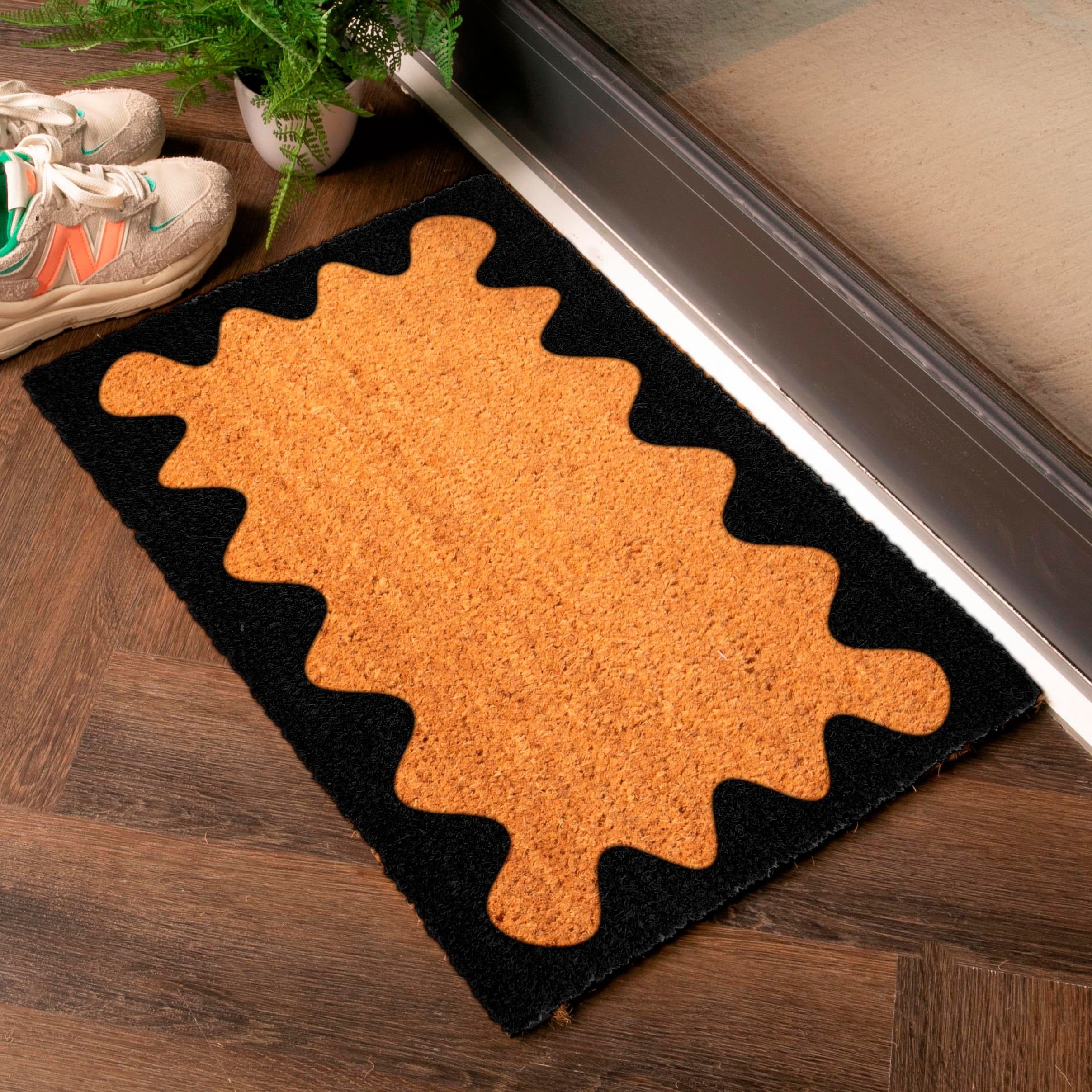 Modern Stylish Wavey Frame Doormat