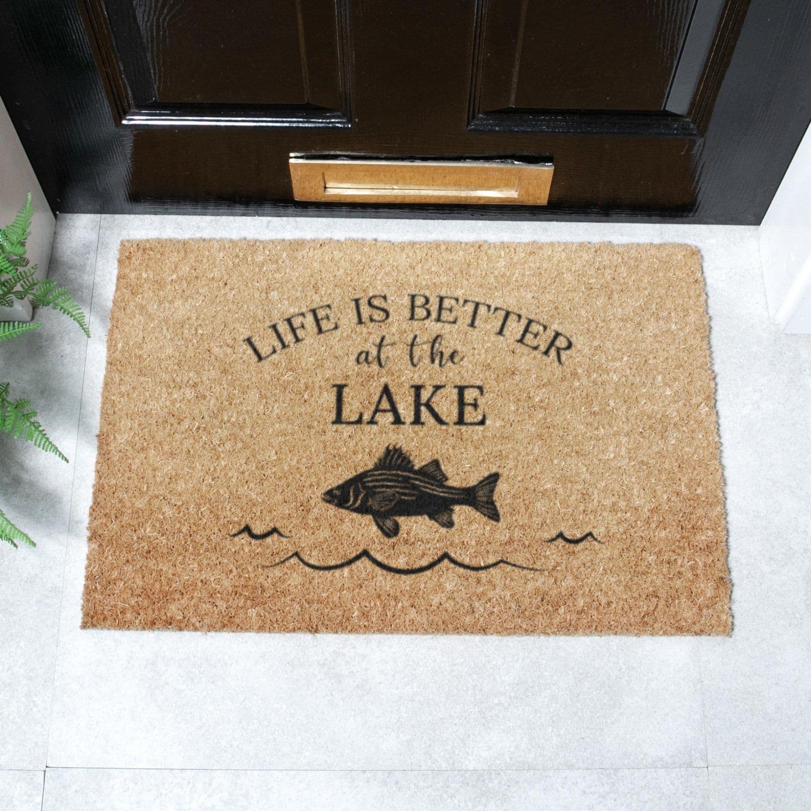 Life Is Better At Lake Doormat