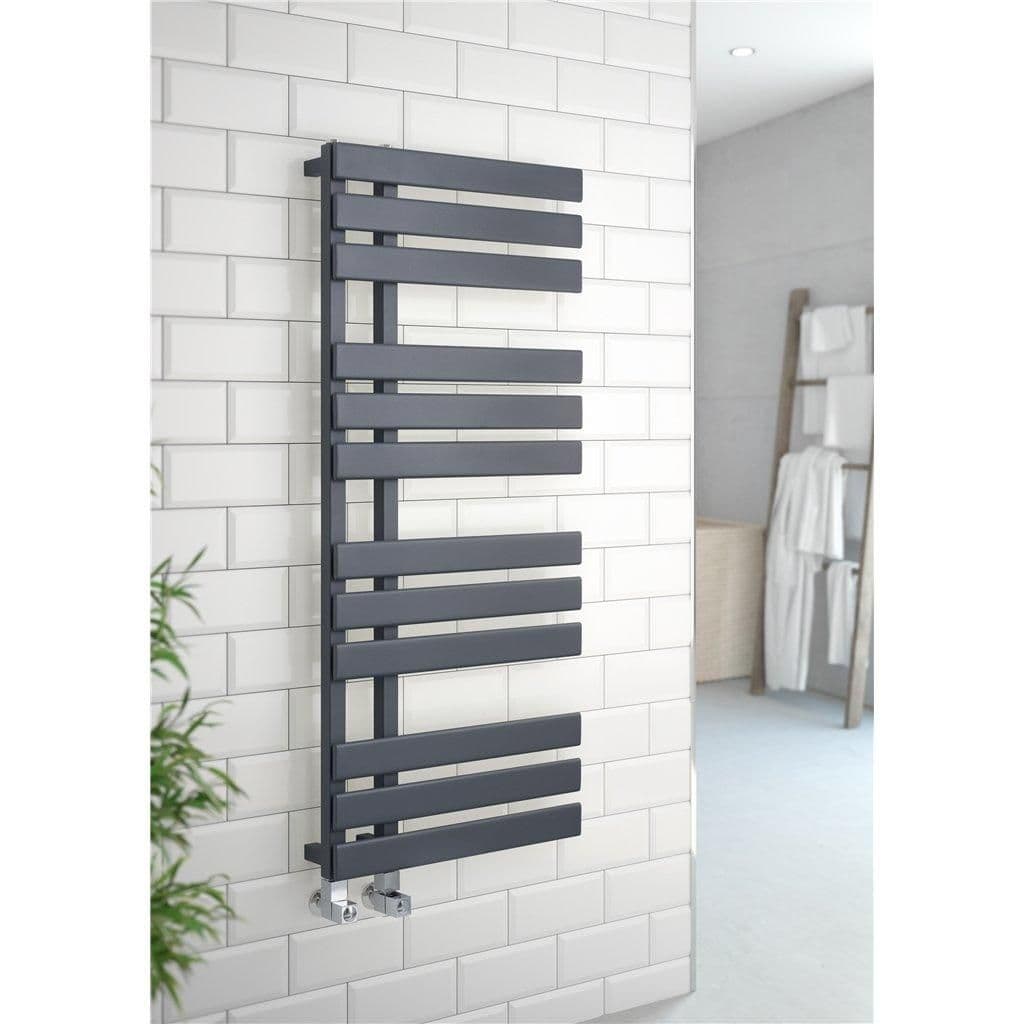 Anthracite Matt Finish Vertical Bathroom Radiator 1180mm x 500mm
