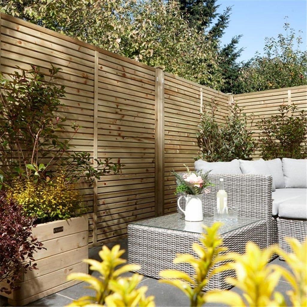 PACK 3 6 x 6 Pressure Treated Contemporary Screen Panel