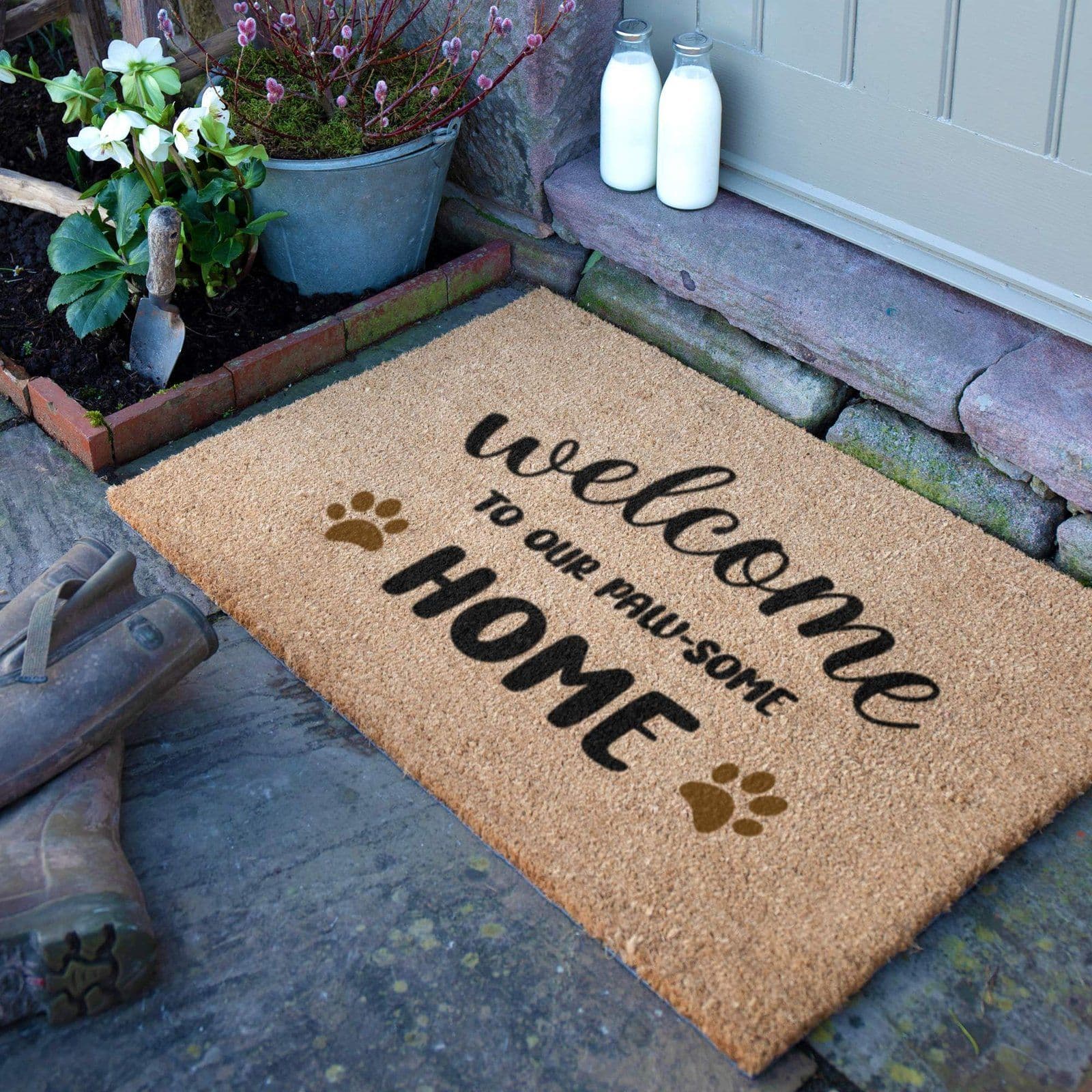 Welcome To Our Paw Some Home Doormat