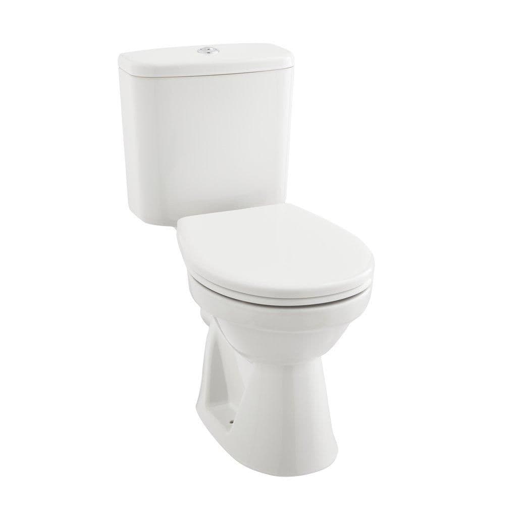 Premium OPEN BACK Rimless Pan Toilet Set