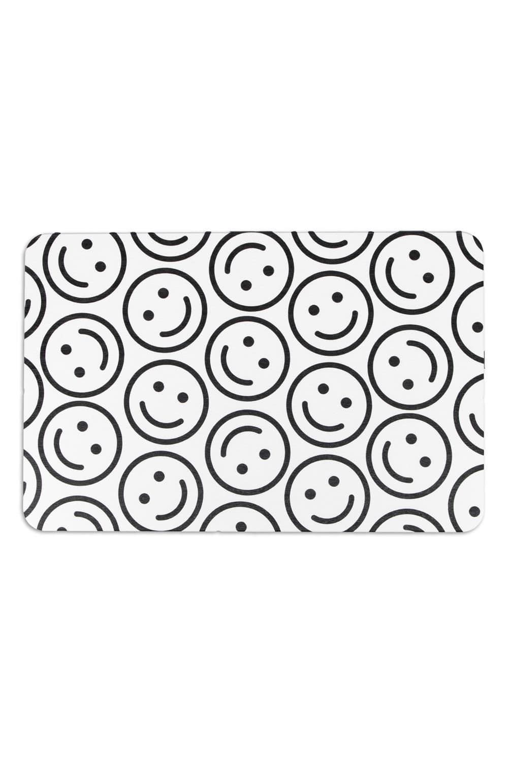 Smile Pattern Stone Non Slip Bath Mat