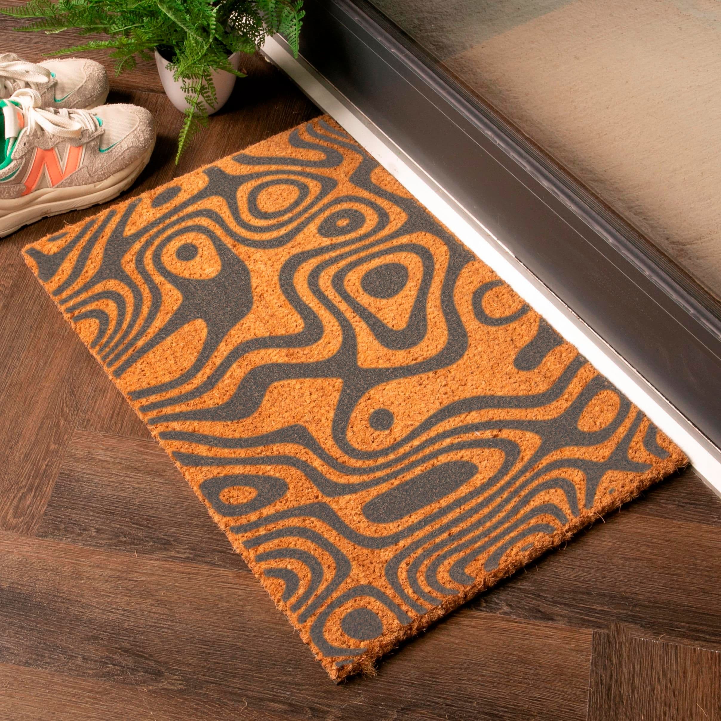 Doodle Paint Swirls Doormat