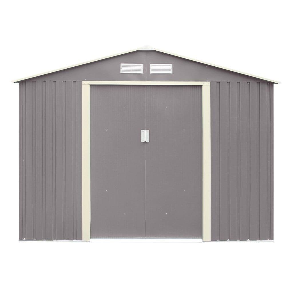 8 x 6 Double Door Metal Apex Shed