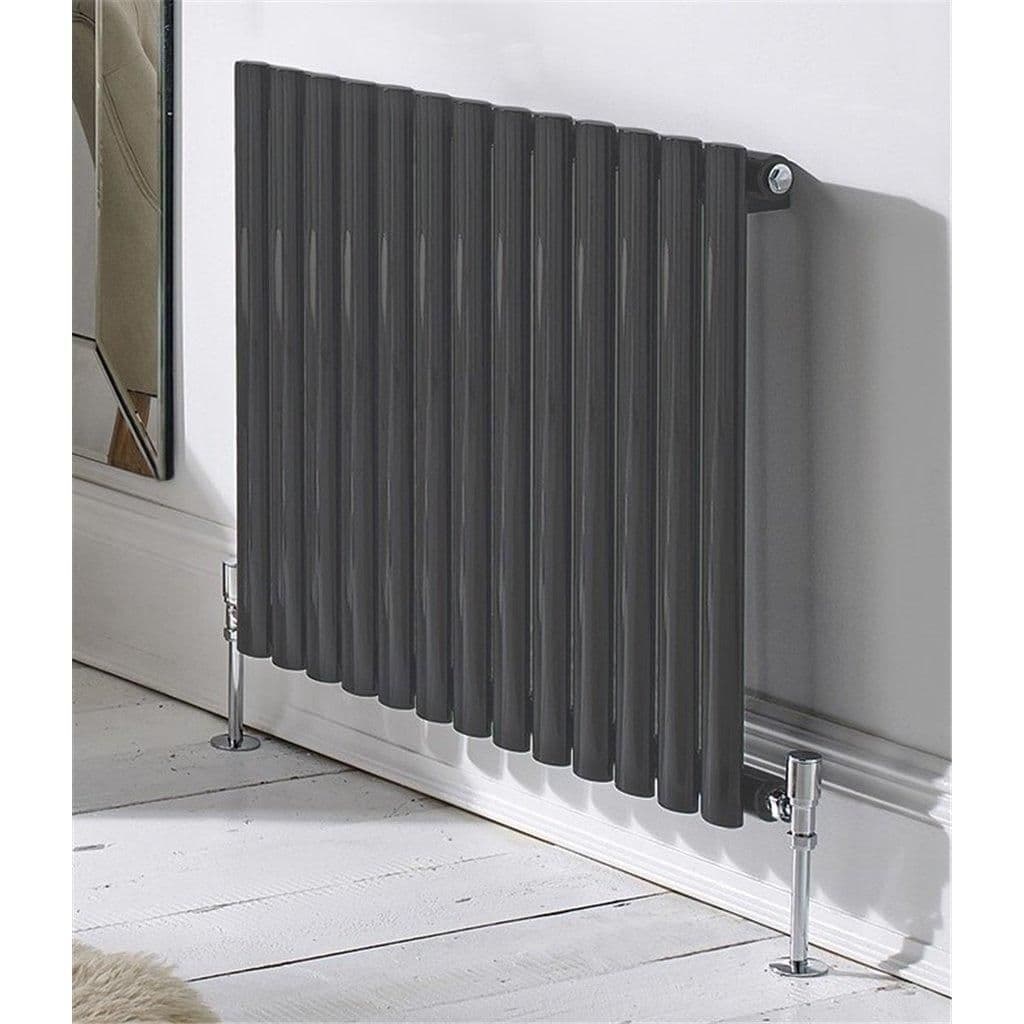 Anthracite Horizontal Single Panel Radiator 600mm x 1440mm