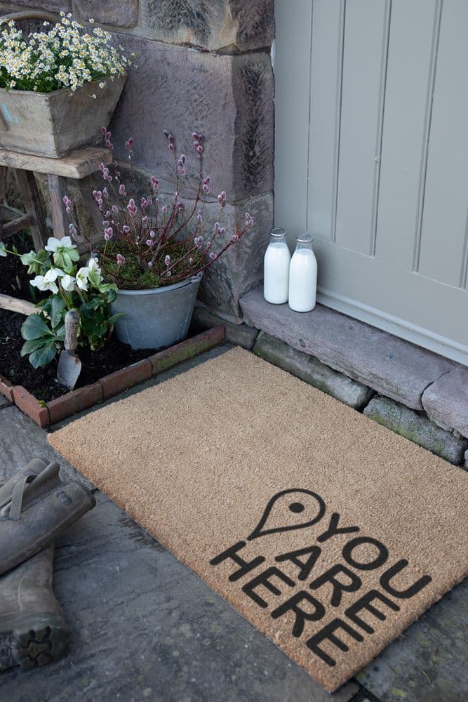 You Are Here Country Coir Doormat