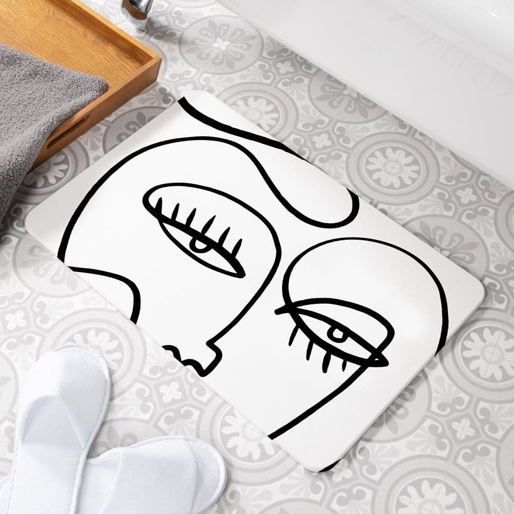 Eyelashes Non Slip Bath Mat