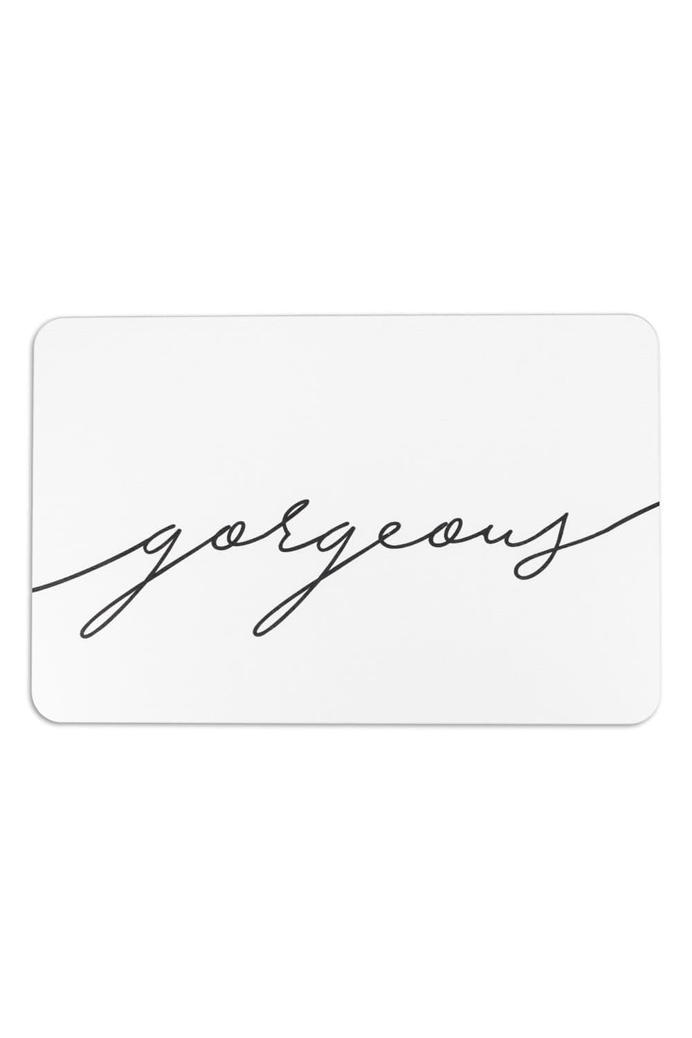 Gorgeous Scribble Stone Non Slip Bath Mat