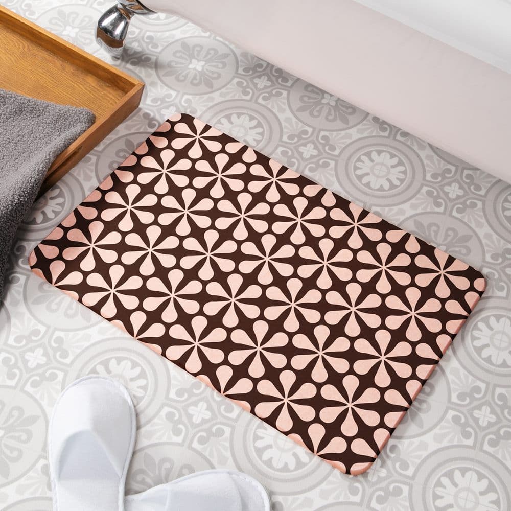 Clover Pattern Stone Non Slip Bath Mat