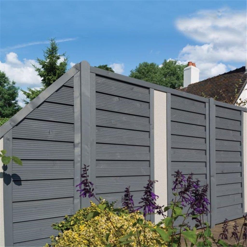 PACK 3 6 x 3 Angled Painted Screen Panel Solid Infill