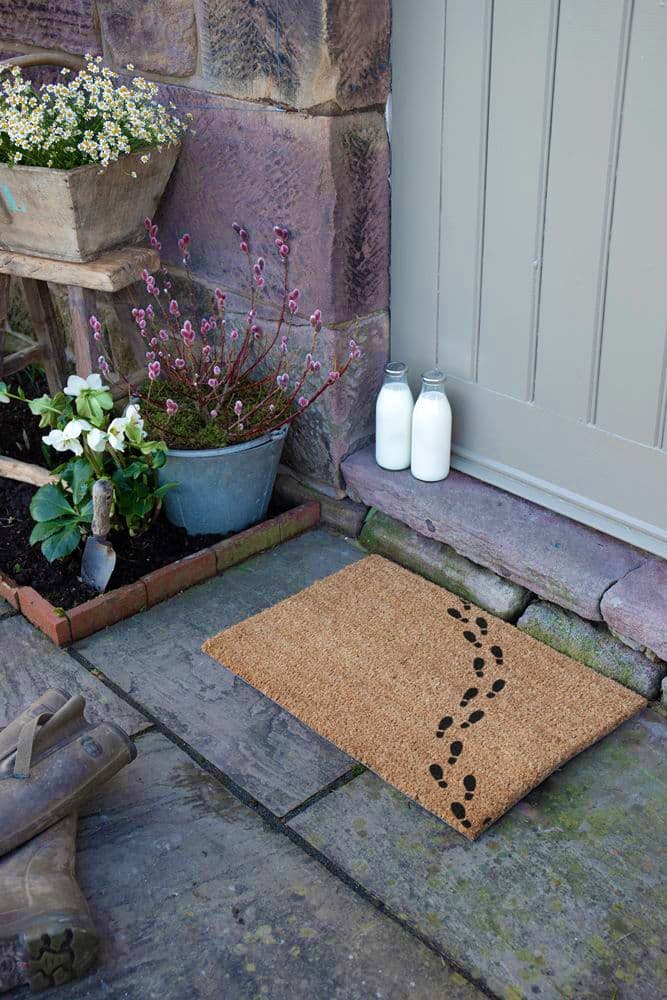 Tiny Small Footprints Pattern Doormat