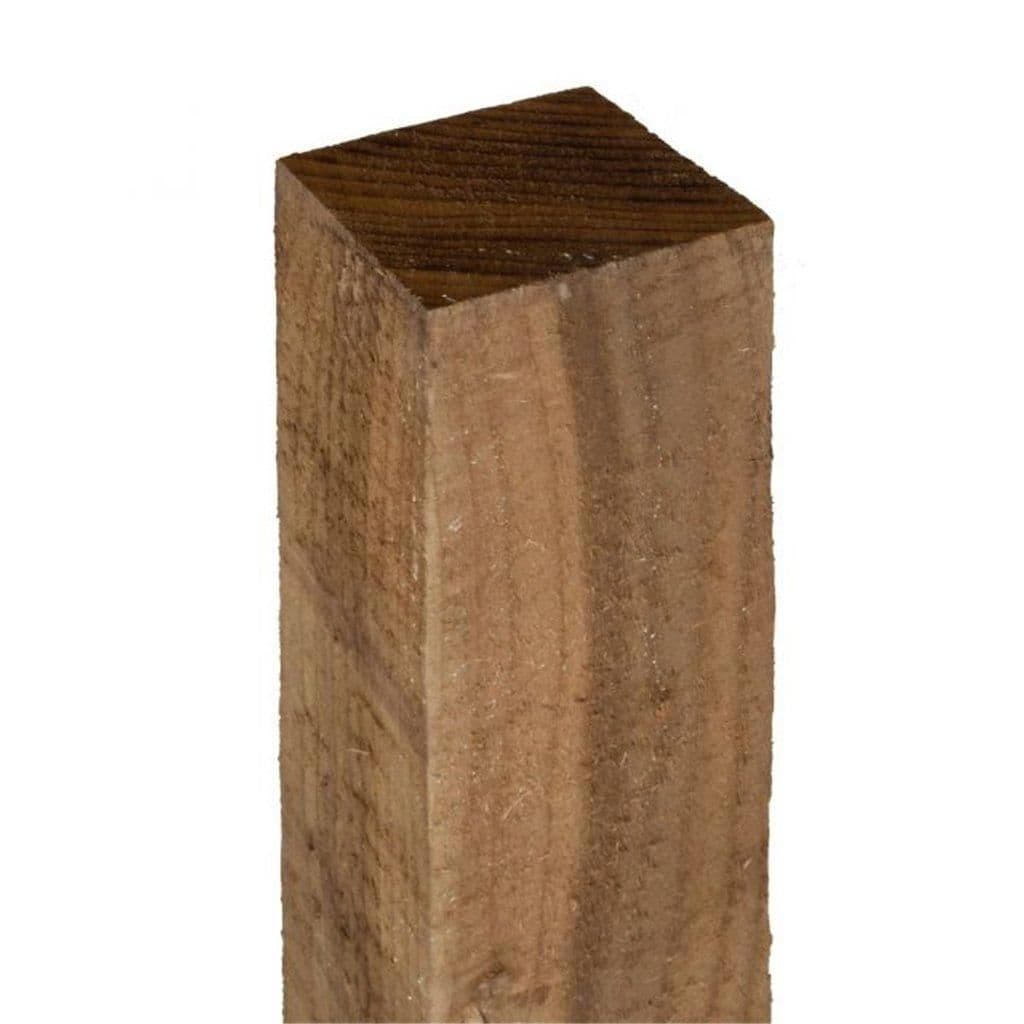 PACK 3 6ft Pressure Treated Timber Fence Post 3"