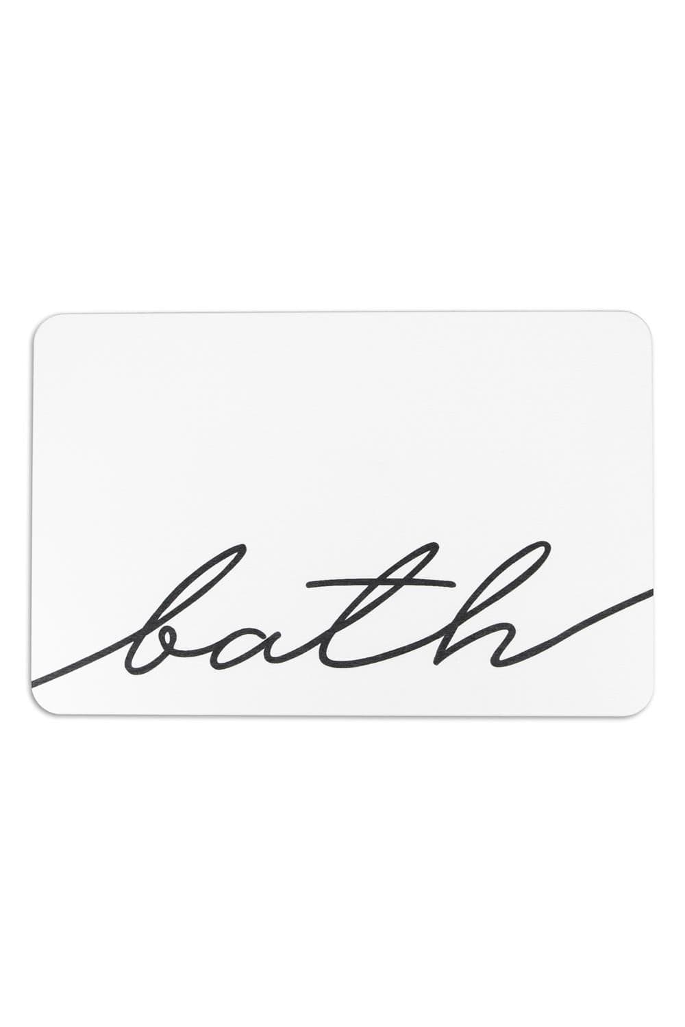 Bath Scribble Stone Non Slip Bath Mat
