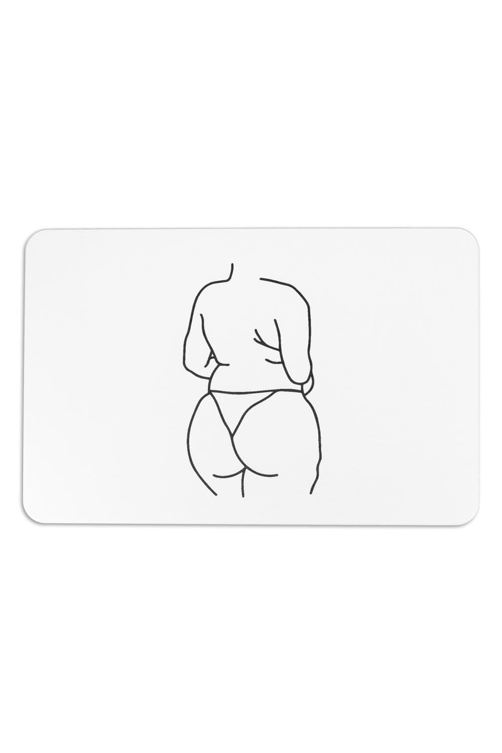 Plus Body Lines Stone Non Slip Bath Mat