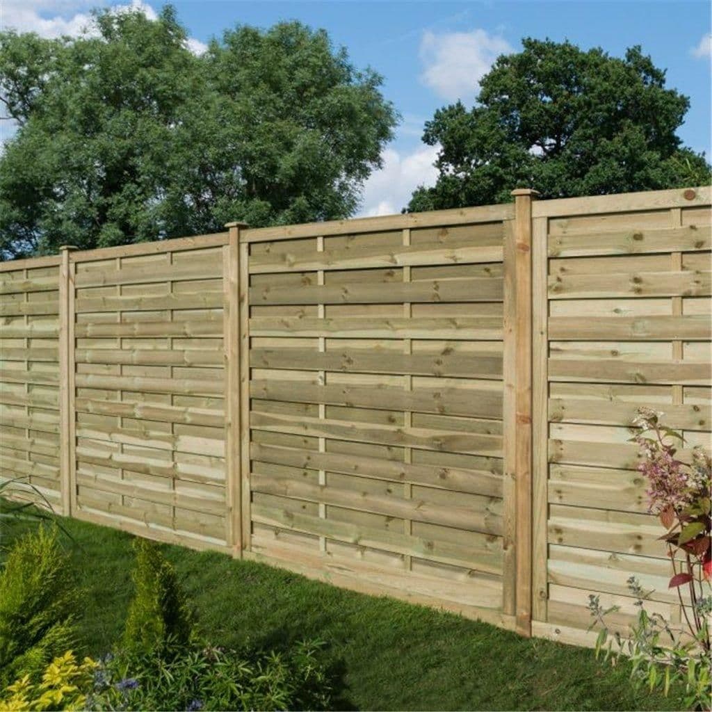PACK 3 6 x 6 Pressure Treated Solid Slat Screen Panel