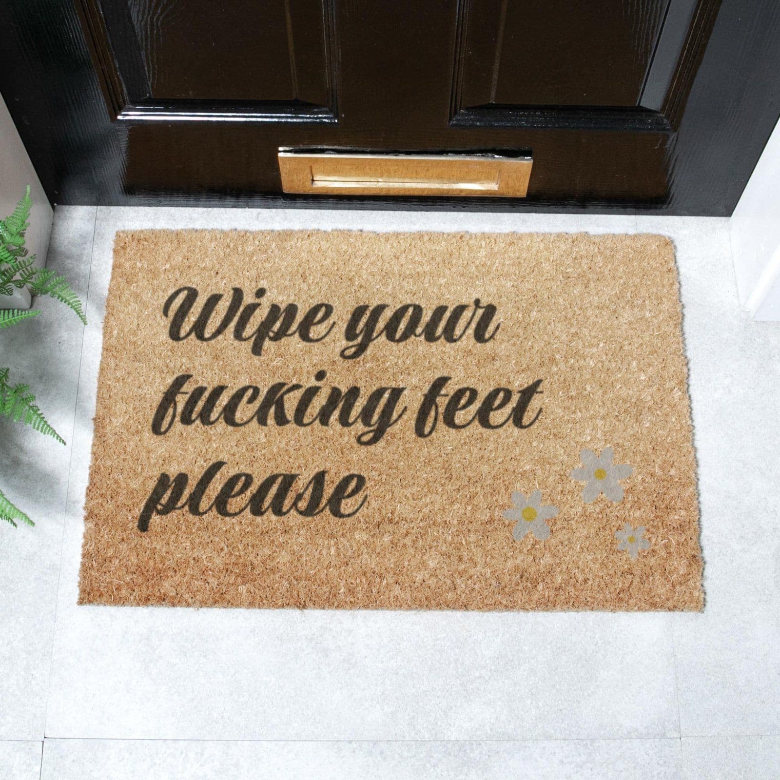 Wipe your f*cking feet please Doormat