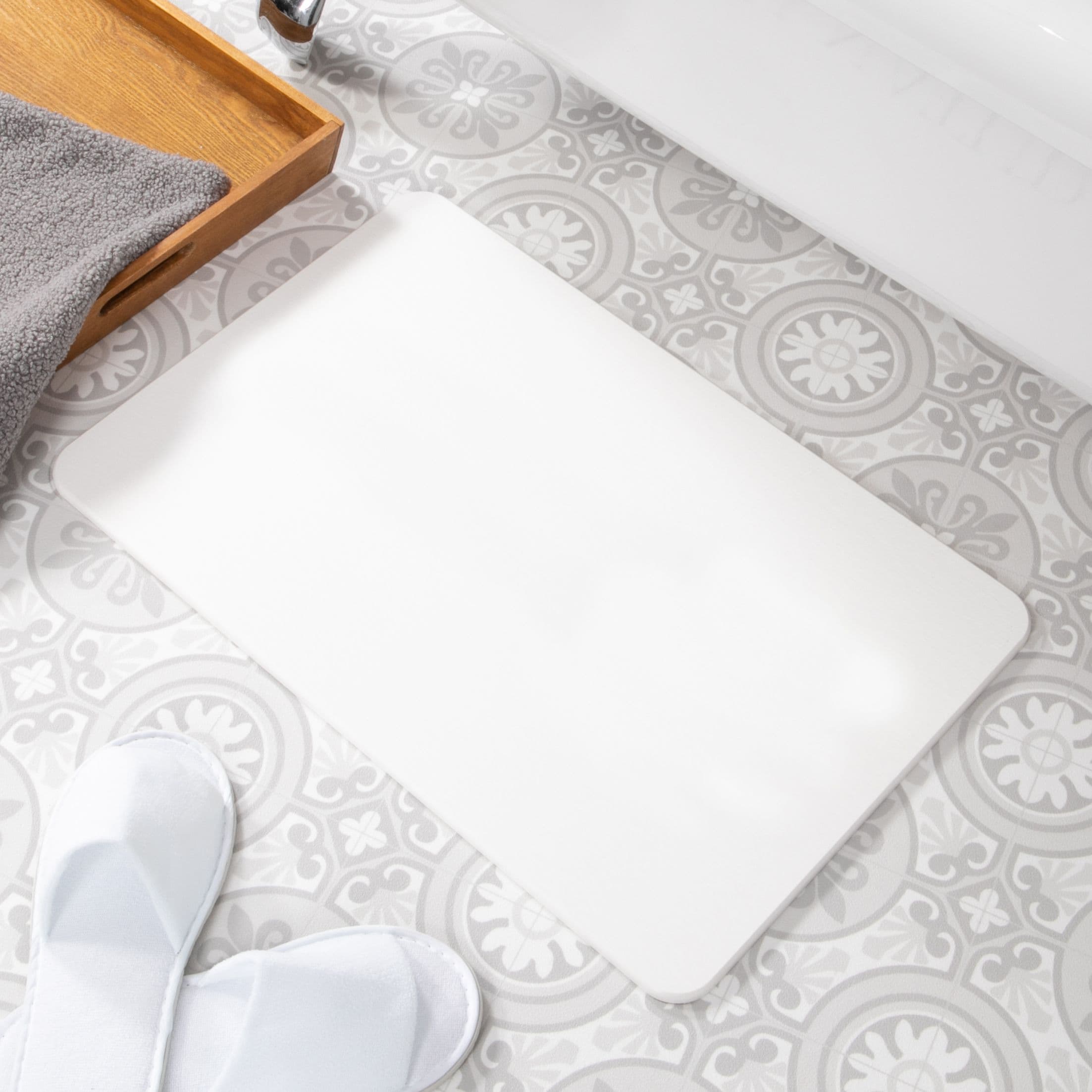 Stone Non Slip Bath Mat