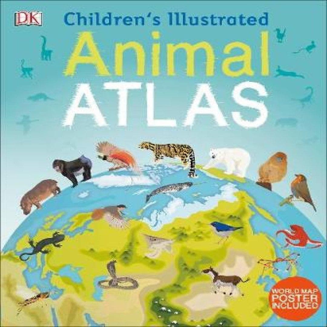 Children's Illustrated Animal Atlas Book