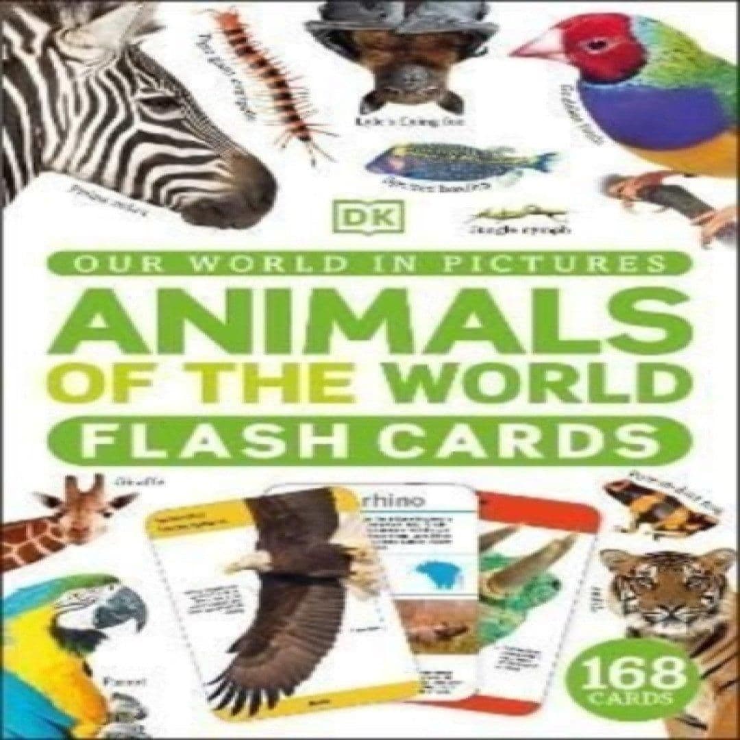 Our World in Pictures Animals of the World Flash Cards Book