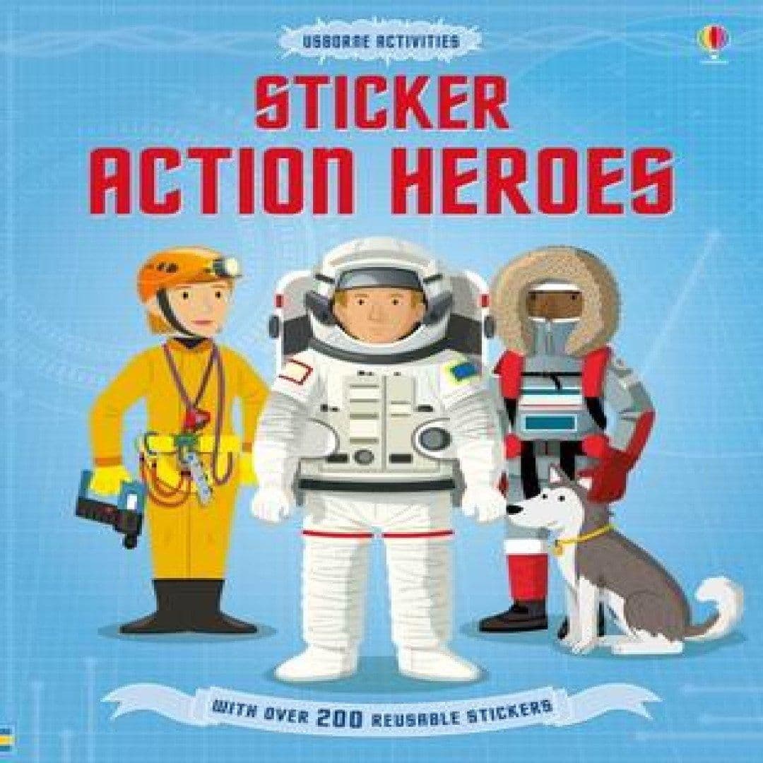 Sticker Action Heroes Book