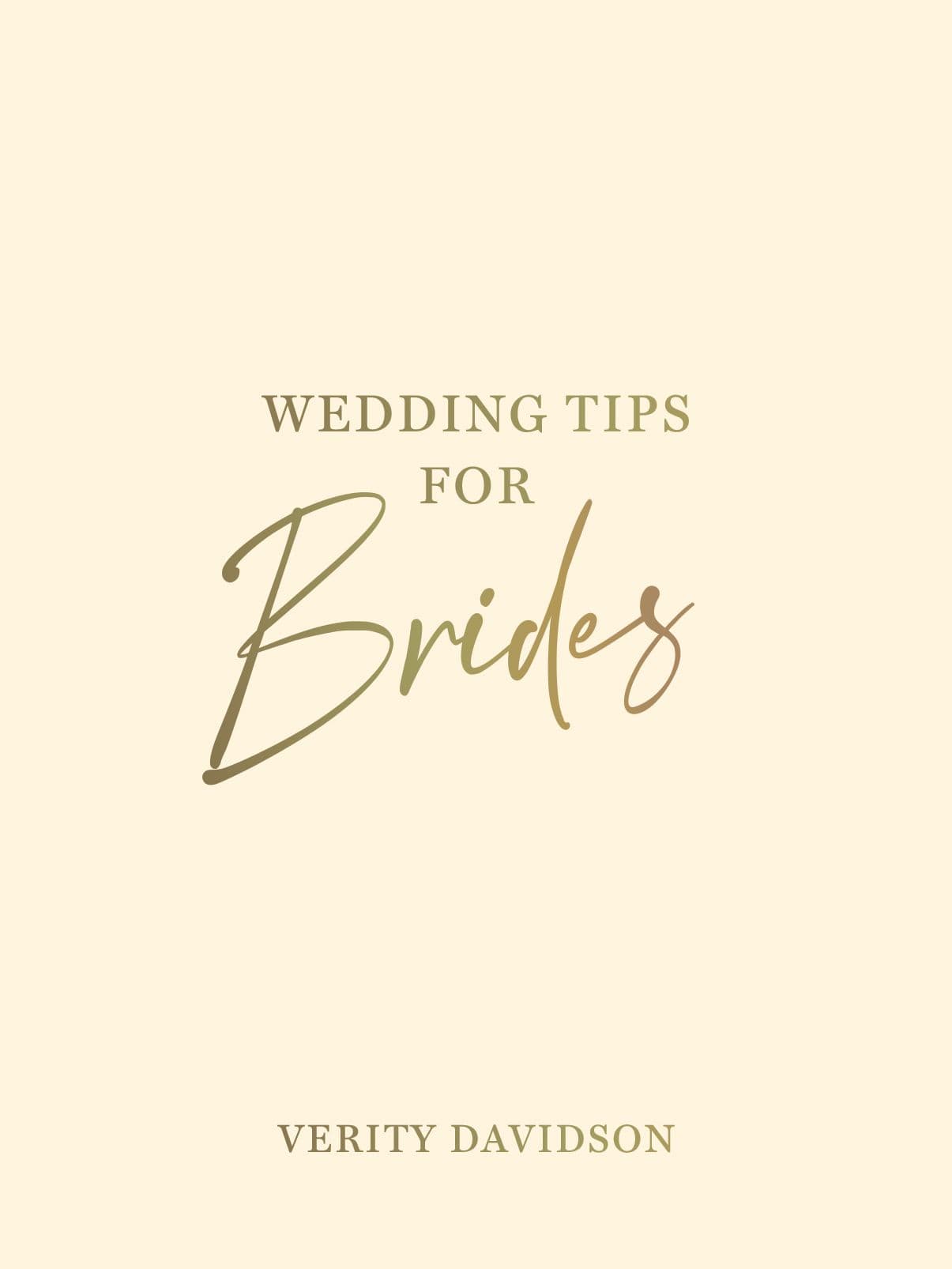 Wedding Tips for Brides Book