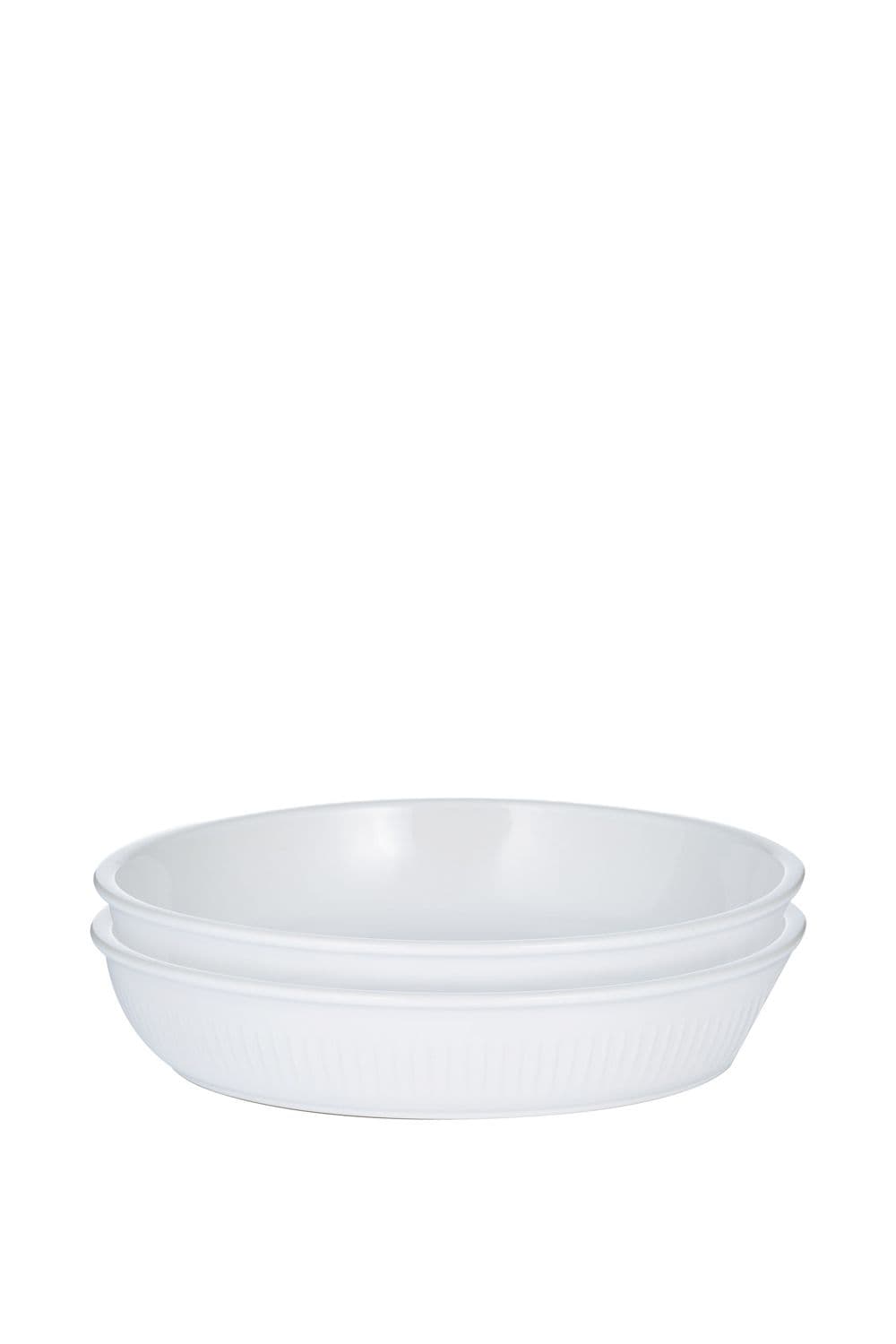 Linear Set of 2 26cm Round Pie Dishes