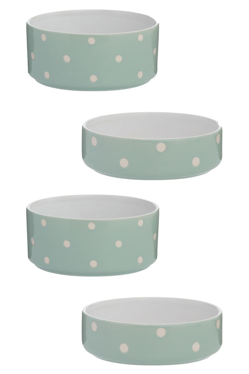 Polka Dot Sage Pet & Dog Bowl