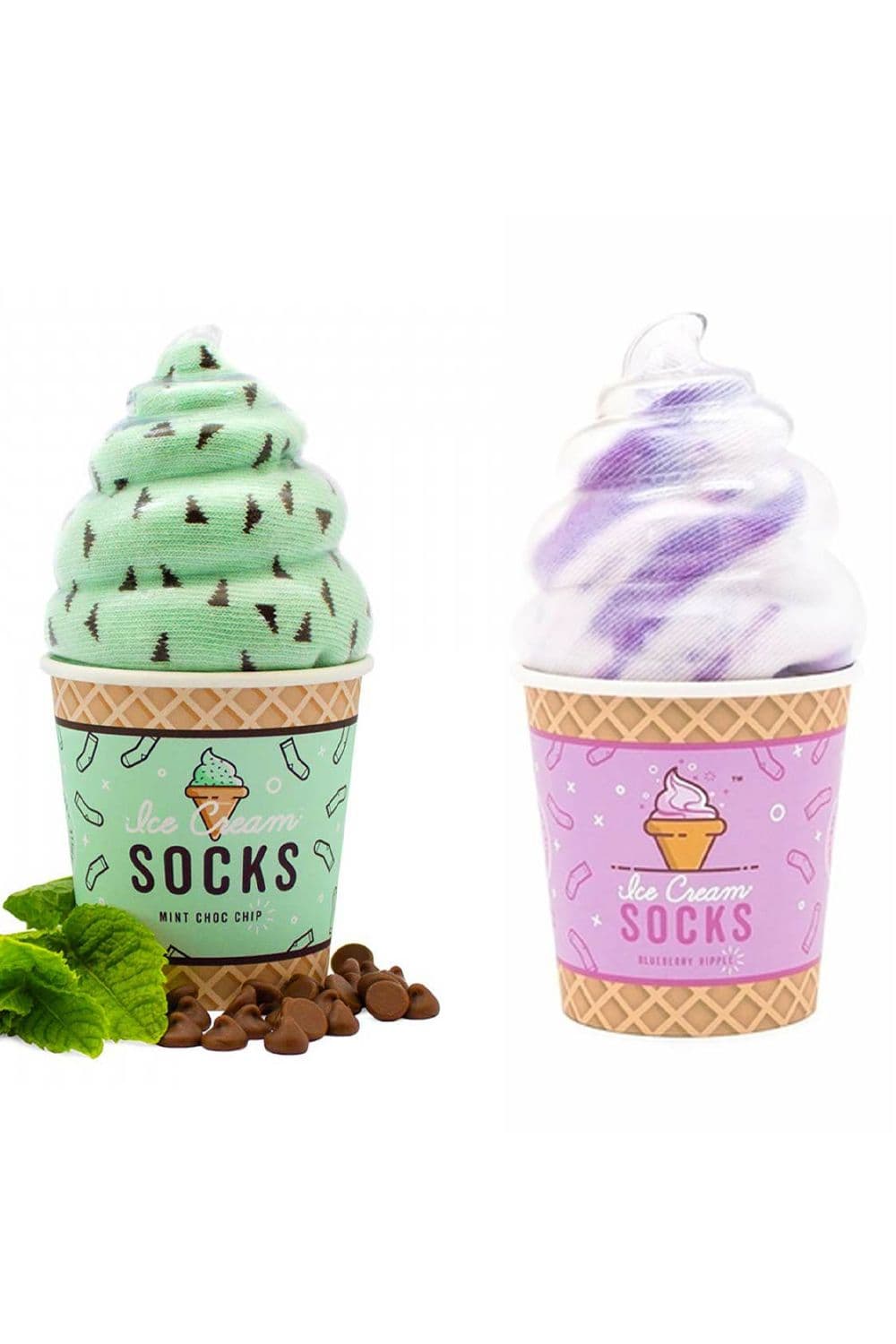 Blueberry Ripple & Mint Choc Chip Ice Socks