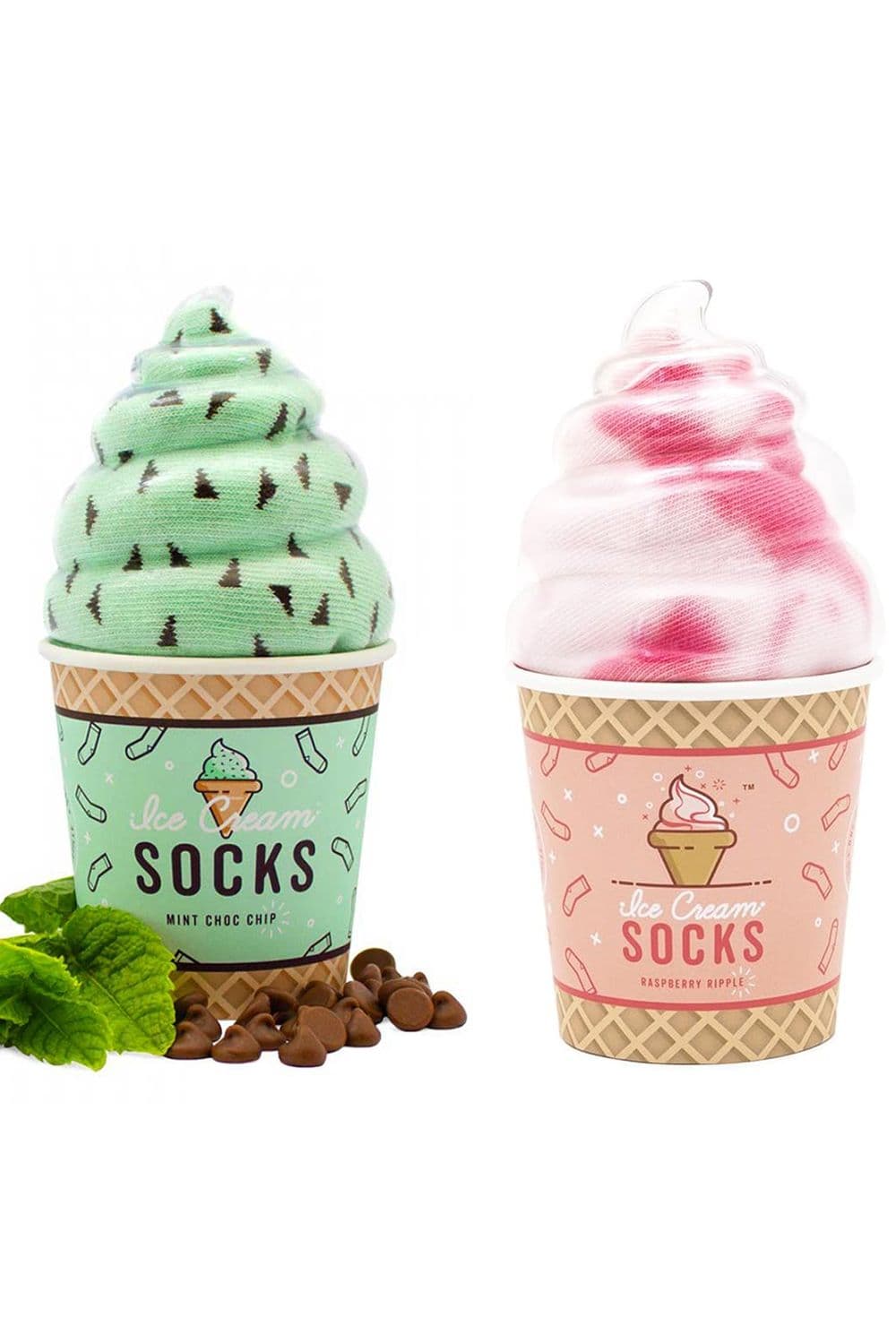 Raspberry Ripple & Mint Choc Chip Ice Socks