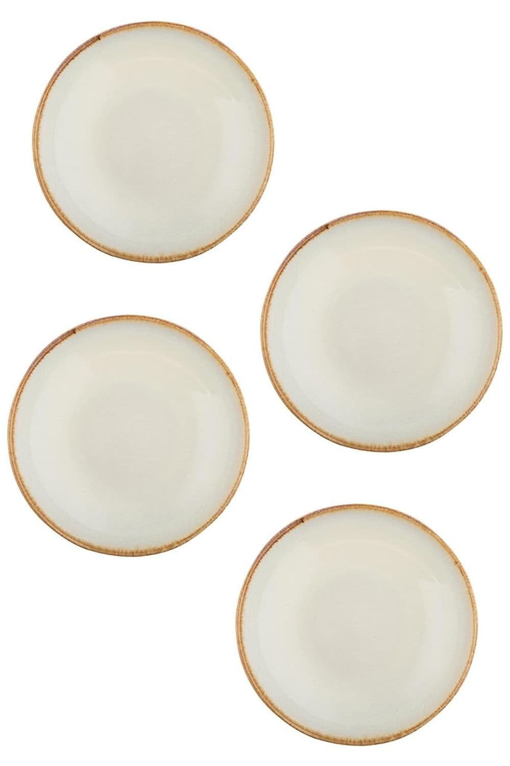 Set of 4 Reactive Pasta Bowl 23cm Cream