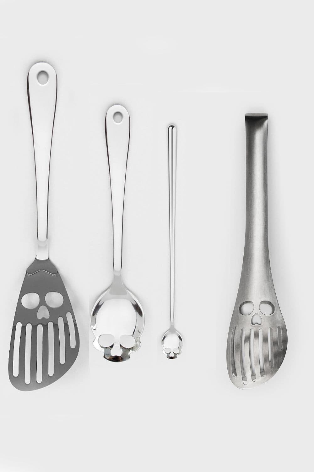 Stainless Steel Skull Kitchen Utensil Set