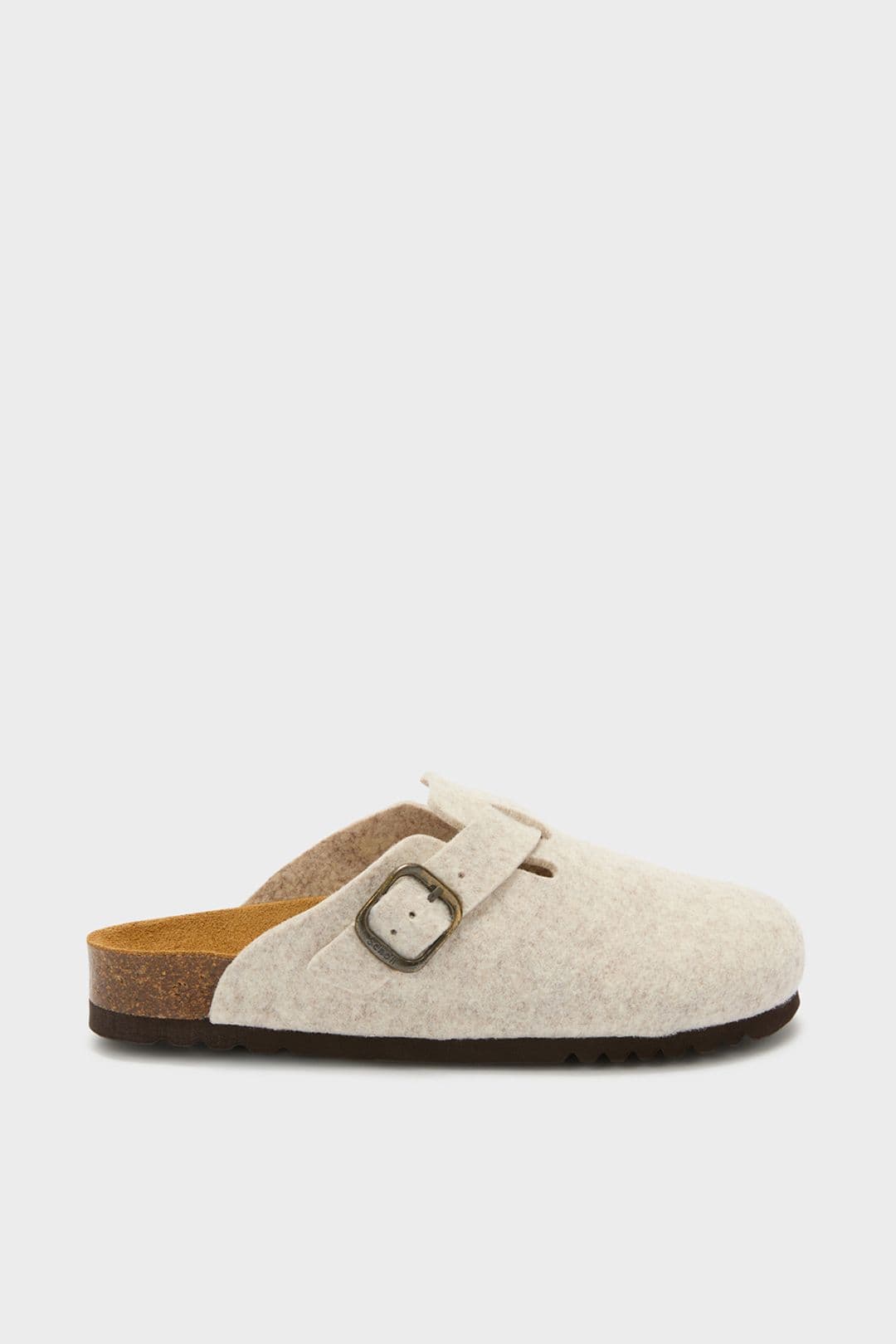 Fae Felt Clog Beige