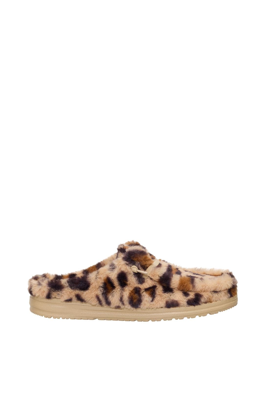 Wendy Slipper Leo Fur Tan Multi