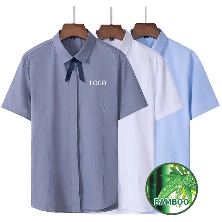 Short Sleeve Button Up Dress Shirt