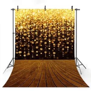 Bokeh Happy Birthday Party Backdrop