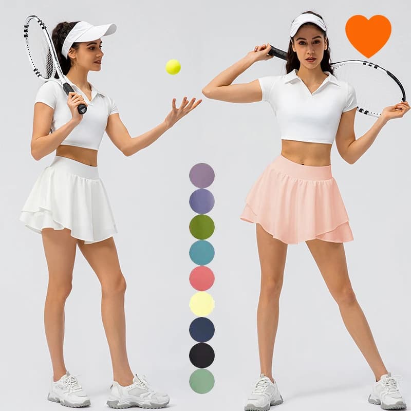 Sports Mini Tennis Skirt Ball Pocket