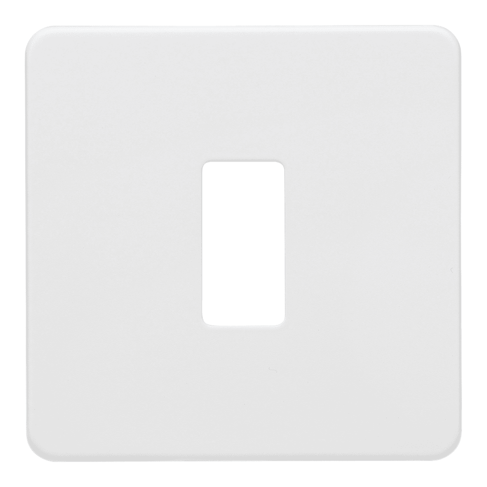 Screwless grid faceplate matt