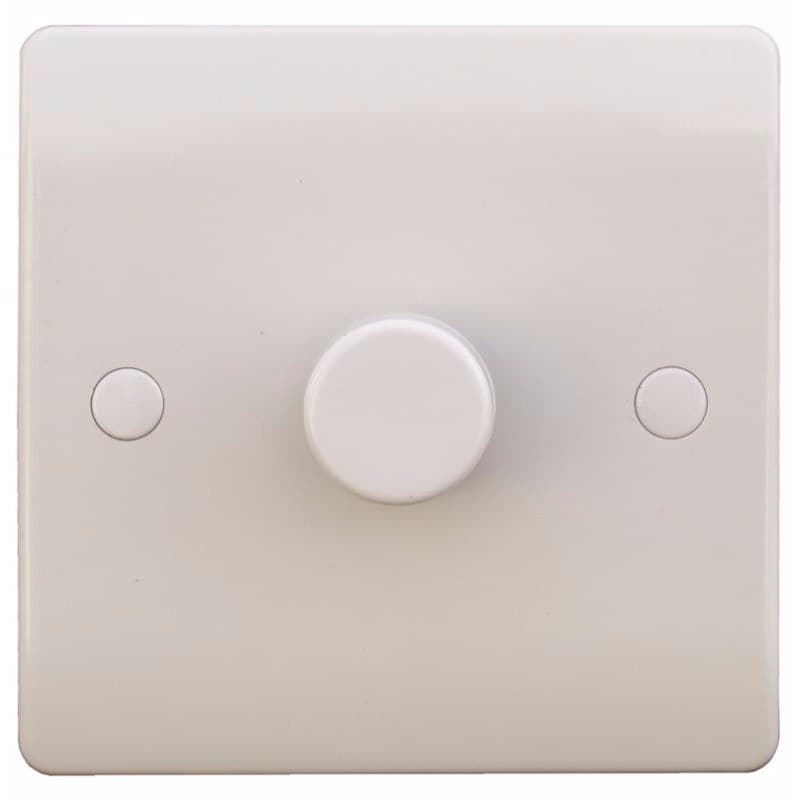 Sline 40 400W 2 Way 230V Electric Dimmer Switch Wall Plate