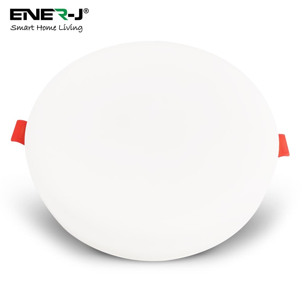 J 12W Frameless Recessed Surface Super LED Panel 105mm Round 3000K